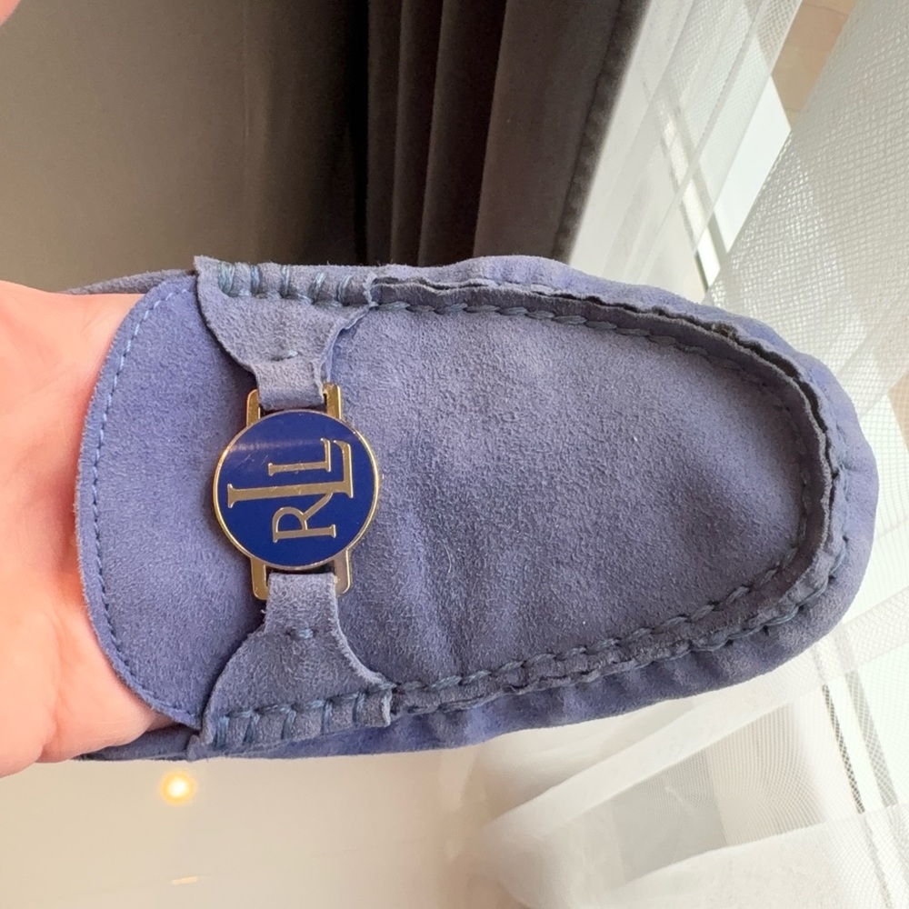 Ralph Lauren Blue Suede Loafers